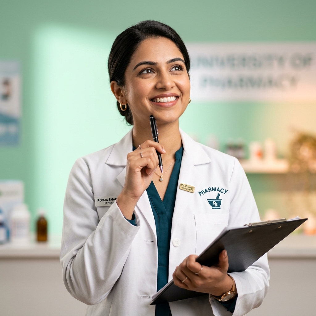 Pooja Sharma - Indian B.Pharm Graduate